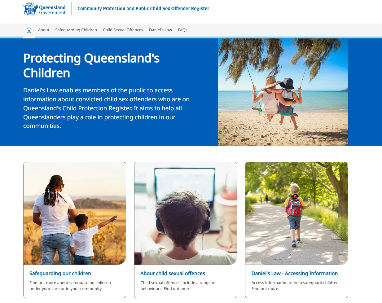 Una captura de pantalla del sitio web.