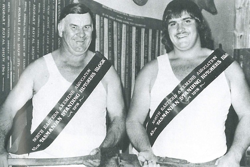 George and David Foster after winning a championship in 1978