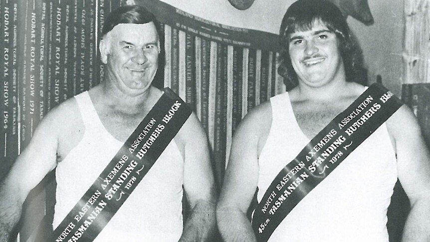 George and David Foster after winning a championship in 1978