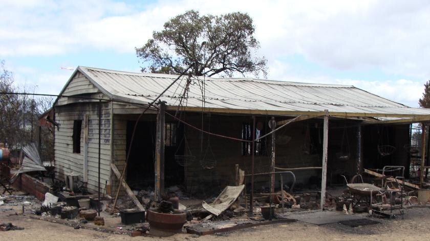 One of the houses which was gutted by the Toodyay fire