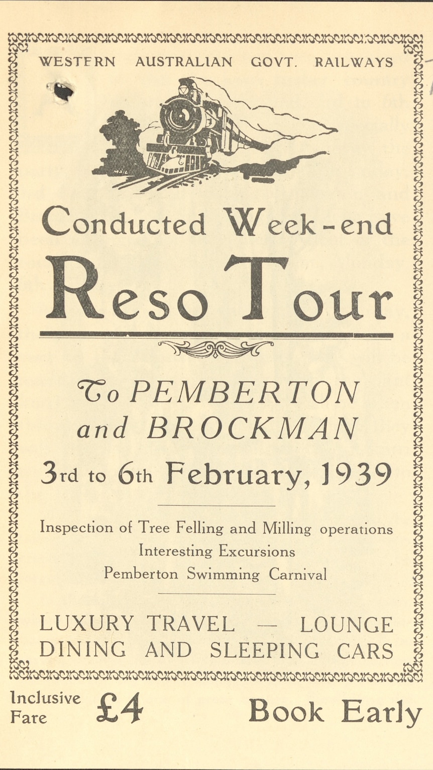 A weekend Reso tour to Pemberton in 1939