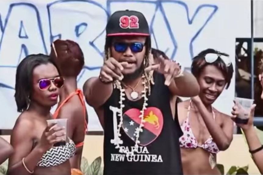 PNG rapper Tati Mangi in his controversial video clip