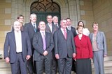 New Tasmanian Cabinet on the steps of Government House.