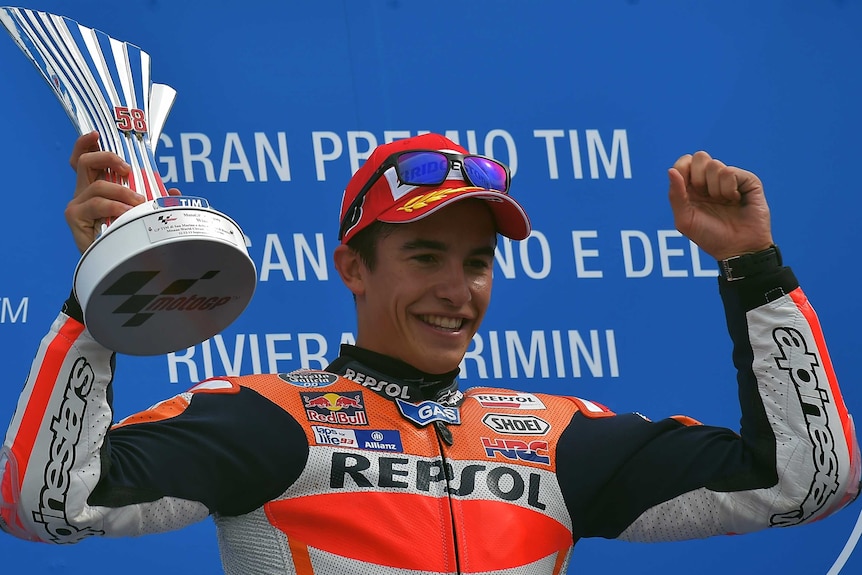 Marc Marquez wins the San Marino MotoGP