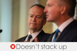 bill shorten's claim doesn't stack up