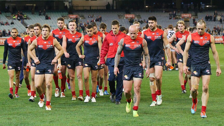 Demons trudge off the pitch after loss to GWS