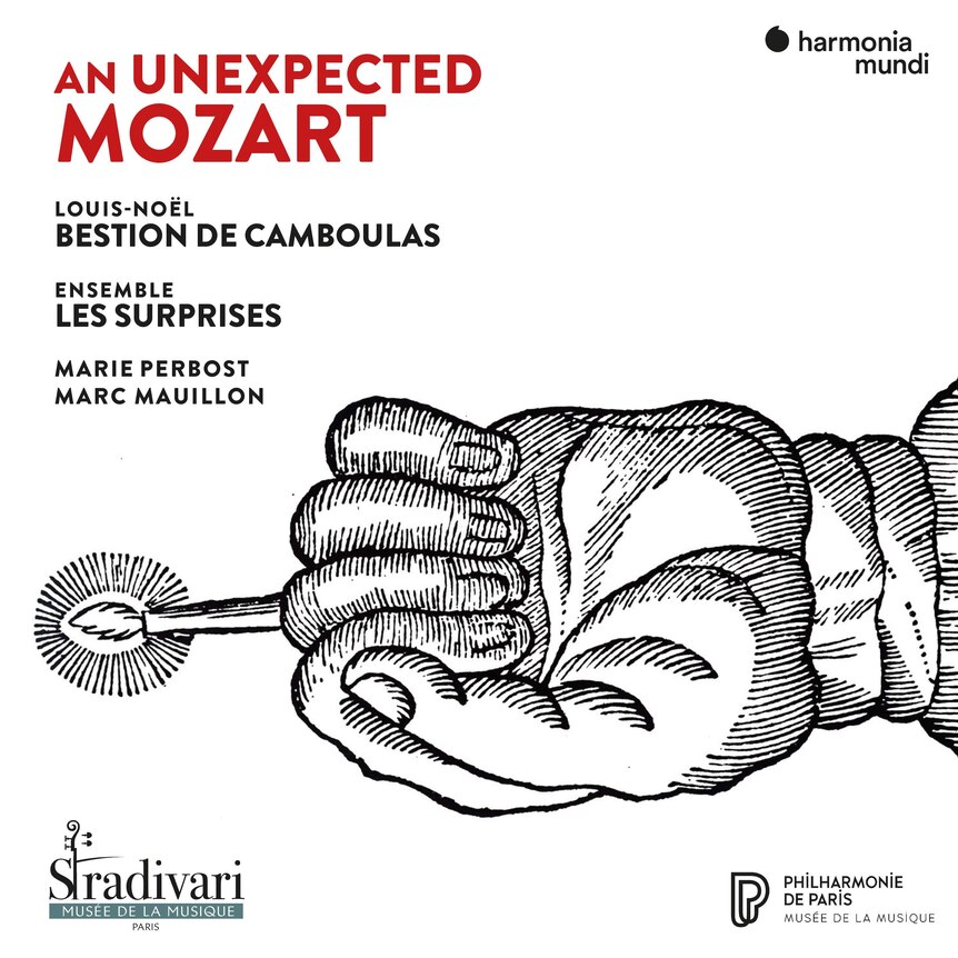 Cover art for Ensemble Les Surprises' album An Unexpected Mozart.
