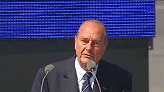 15,000 strong peacekeeping force excessive: Jacques Chirac. [File photo]