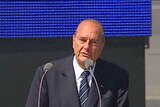 French President Jacques Chirac insisted that Germany had a right to be at the events.