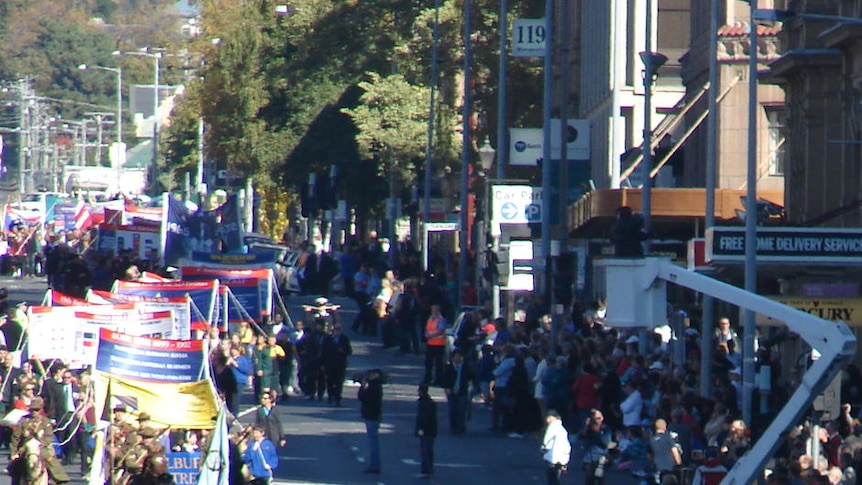 Hobart Anzac march