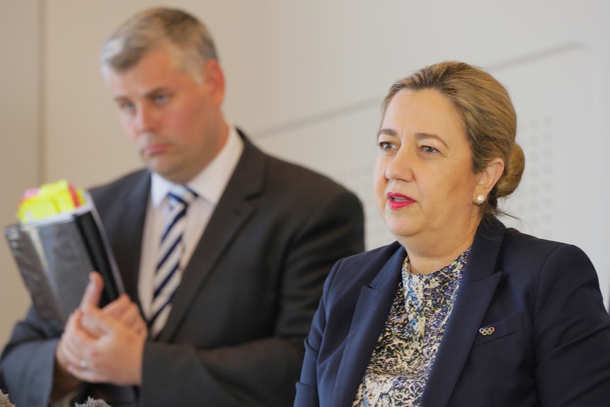 Police minister Mark Ryan and Queensland Premier Annastacia Palaszczuk