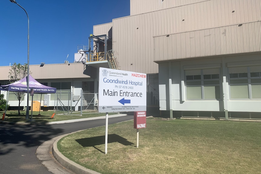 Outside the Goondiwindi Hospital