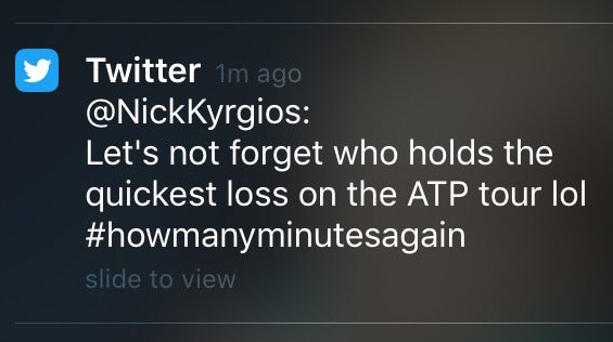 Nick Kyrgios' deleted tweet aimed at Bernard Tomic