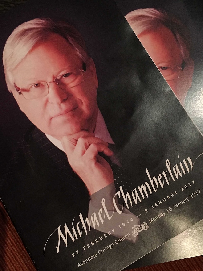 Michael Chamberlain funeral booklet