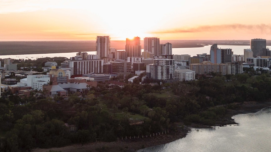 An aerial view of Darwin