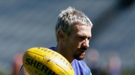 Akermanis sustained a hamstring injury against the Hawks (file photo).