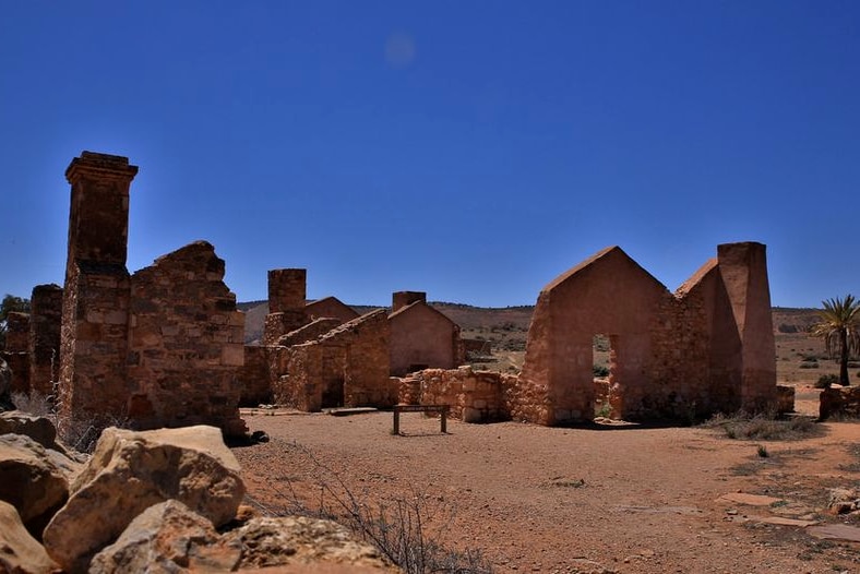 The Kanyaka ruins 30km from Hawker in the Flinders Ranges