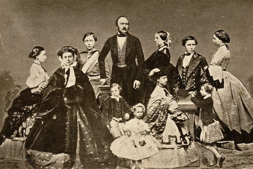 The Queen, Prince Albert and their children