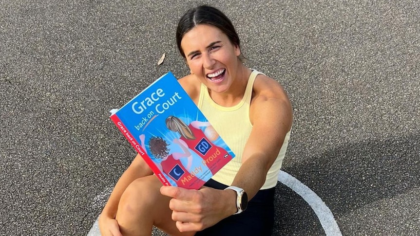 La star de Super Netball et NSW Swifts, Maddy Proud, publie le deuxième livre pour enfants de la série Grace on the Court