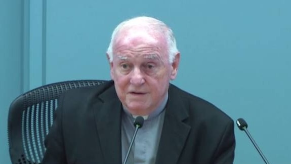 Monsignor John Usher testifying before the royal commission.