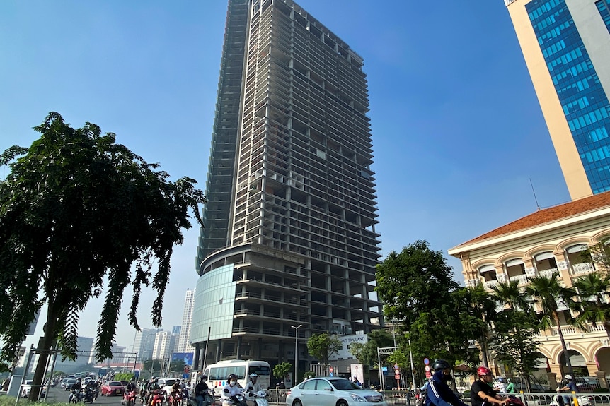 A high-rise building.