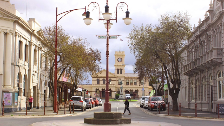 The main Street of Maryborough, in Victoria.