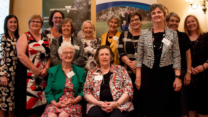A group of the women who attended the International Women in Agriculture Conference at a meeting in Melbourne.