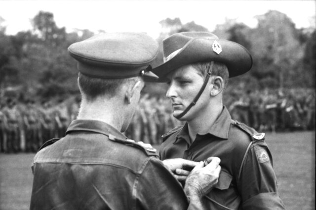 William Akell receives medal