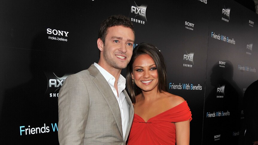 Kunis and Timberlake co-star in Friends With Benefits.