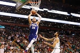 Ben Simmons dunks in NBA preseason