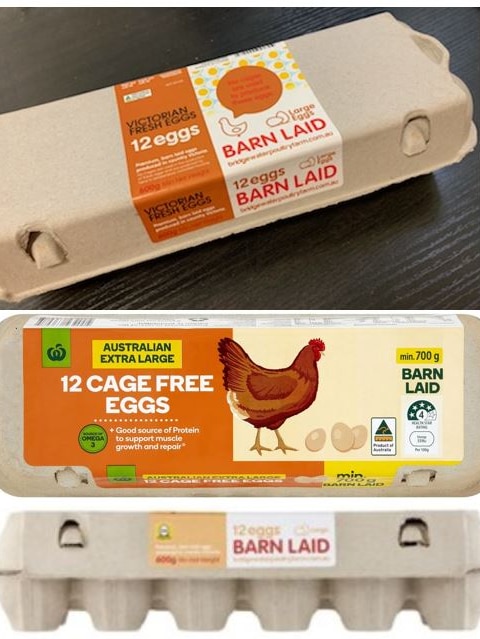 Three cartons affected by the egg recall.