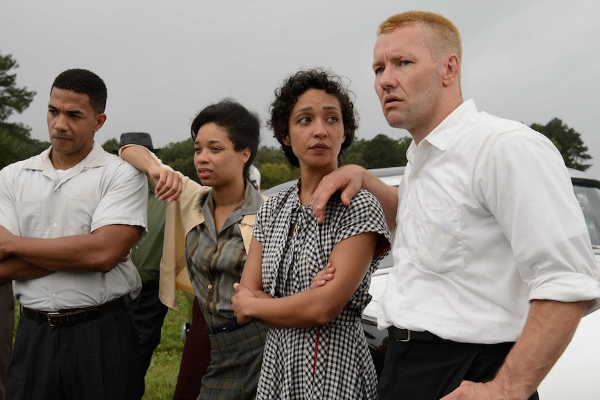 Ruth Negga and Joel Edgerton in a scene from Loving.