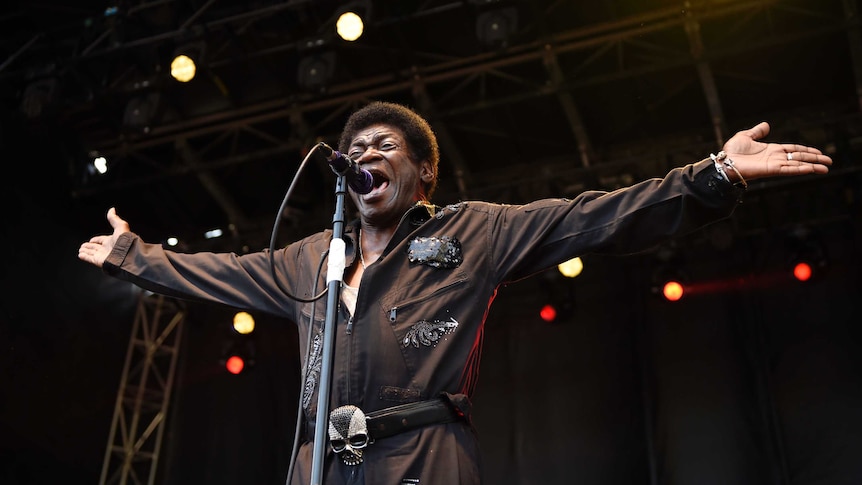 Soul singer Charles Bradley performs.