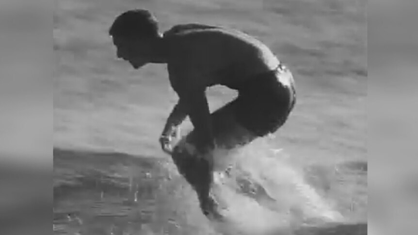 Old footage Bernard 'Midget' Farrelly surfing 1964