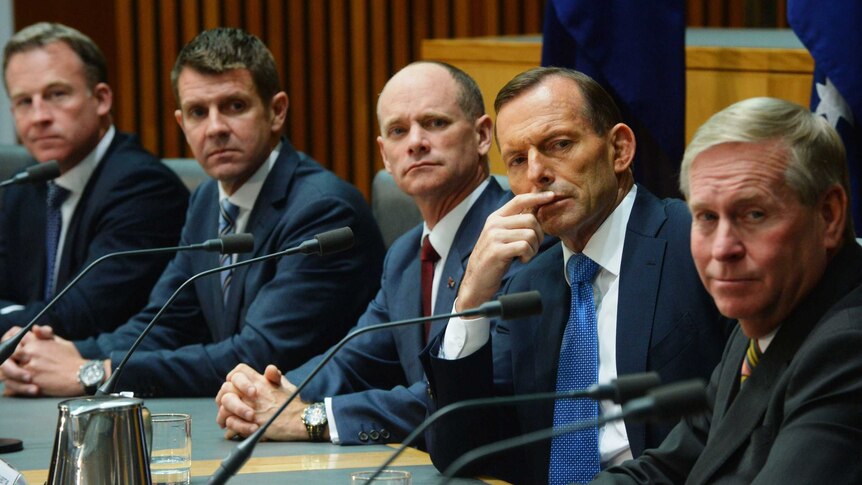 Tony Abbott and state leaders speak after COAG talks
