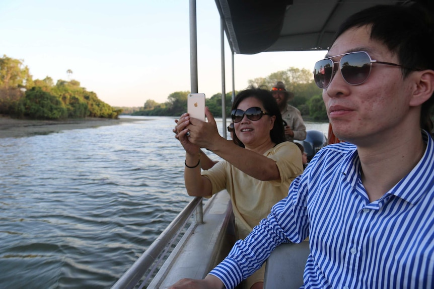 Chinese tourists enjoy Kakadu National Park