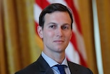 Jared Kushner listens and smiles slightly during the "American Leadership in Emerging Technology" event.