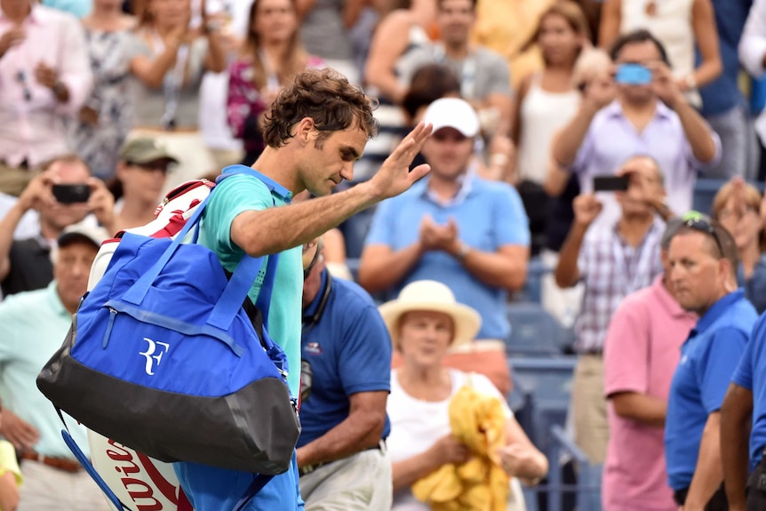 Federer says goodbye to Arthur Ashe Stadium