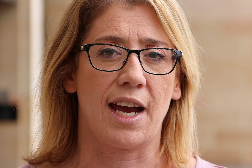 A head and shoulders shot of Rita Saffioti outside Parliament.