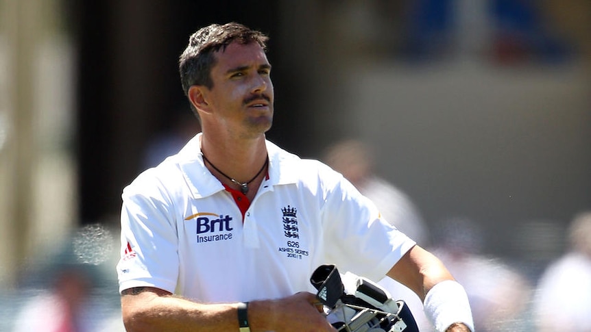 Kevin Pietersen was one of few shining lights in the England line-up, despite a scratchy start to his innings