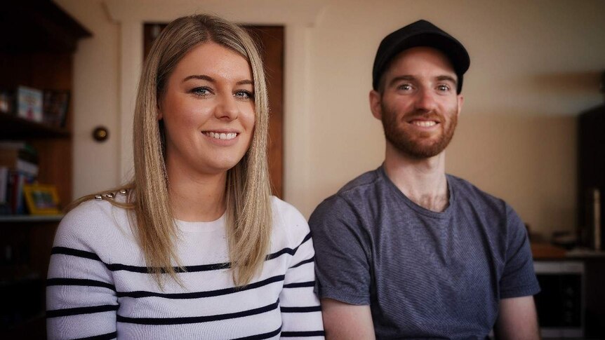 Rhianna Woolnough and partner Michael Morgan are on the hunt for their first home