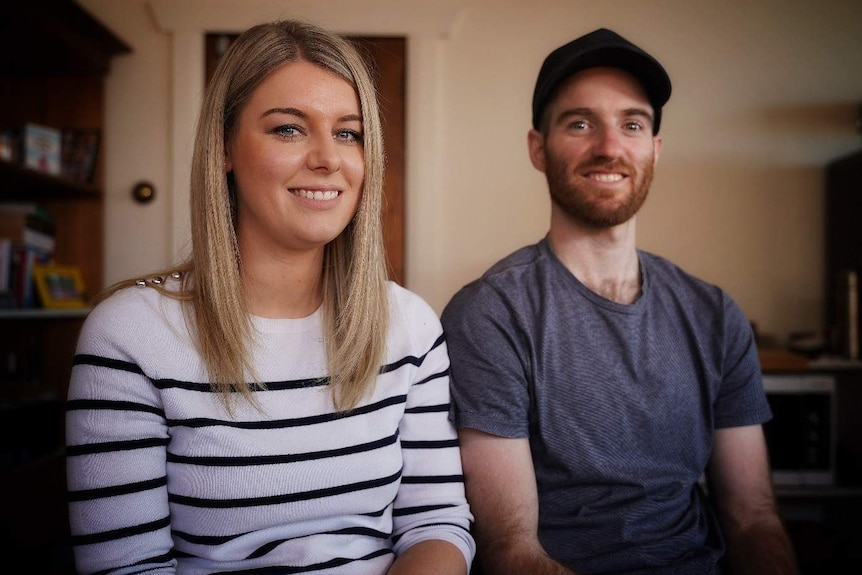 Rhianna Woolnough and partner Michael Morgan are on the hunt for their first home