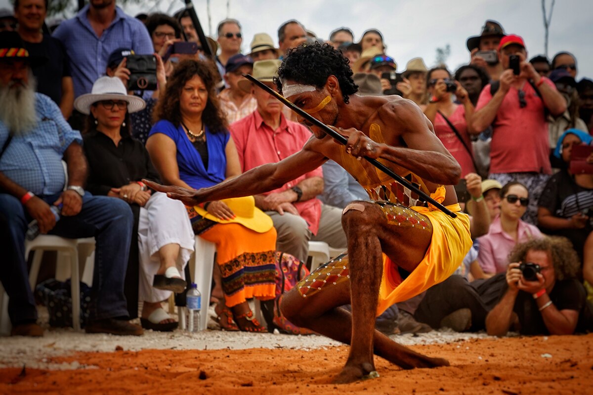 Festivities at the opening ceremony of the 2017 Garma festival.