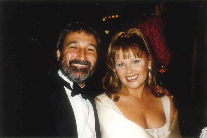 Don Burke with Bridget Ninness at the Logies in the mid-90s.