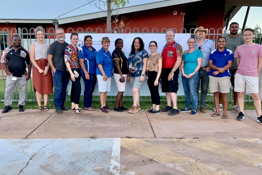 Health staff and community leaders at Warmun.