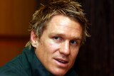 Home away from home ... Jean de Villiers speaks to the media in Perth