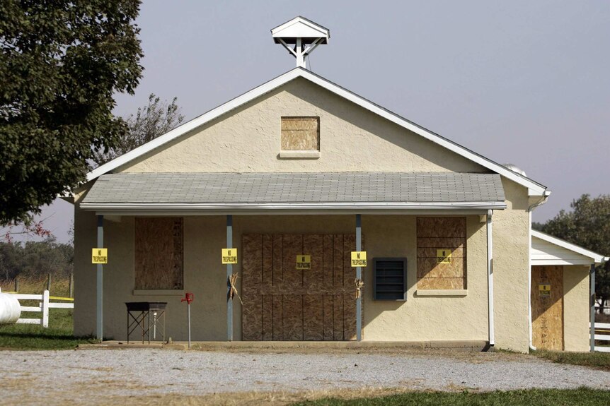 This Amish school in Georgetown was demolished not long after the shootings of several schoolgirls.