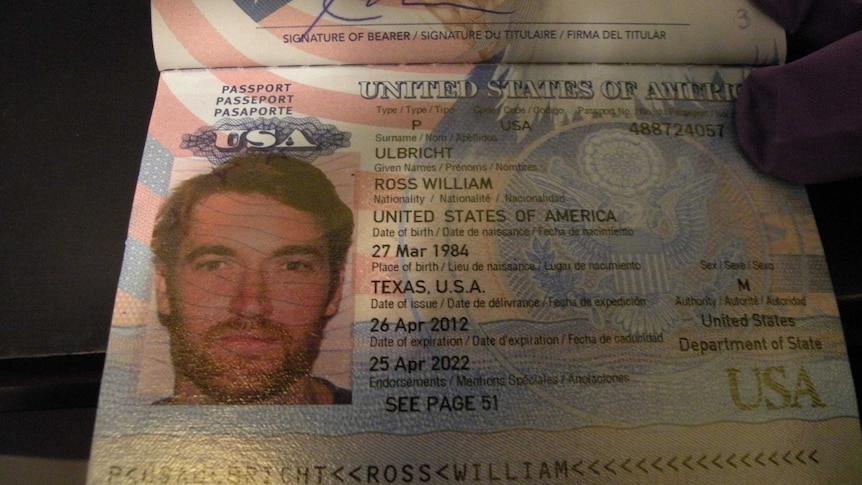 A picture of Ross Ulbricht's passport.