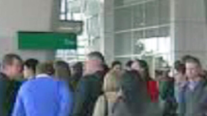 Perth airport queues