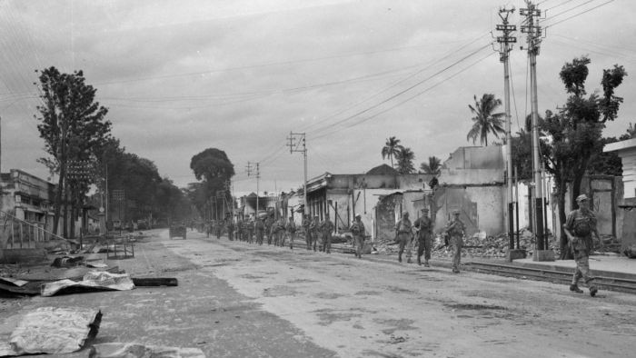 Pasukan Belanda di Singasari selama 'aksi polisi'
